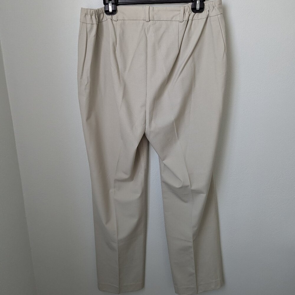 NWT Talbots Heritage Wide Leg Tan Trousers, 14W - Picture 5 of 5